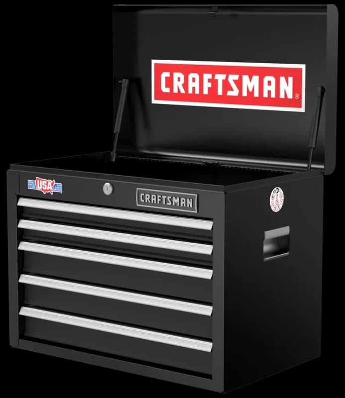 S2000 Series 25 Inch Wide 5-drawer Tool Chest (Black)