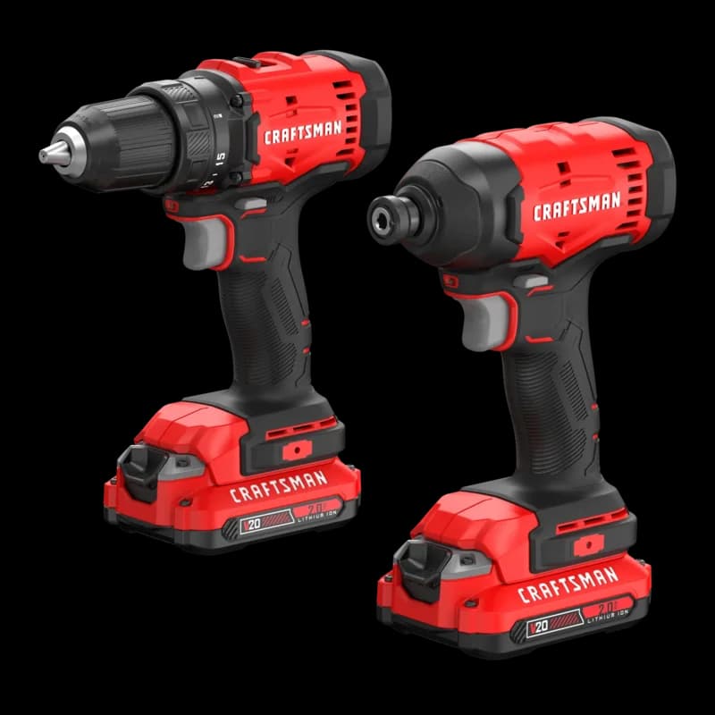 V20* Cordless 1/2-in Drill/driver And Impact Driver Combo Kit With (2) 2ah Batteries