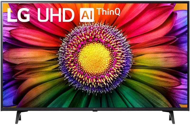 LG 43 Inch Class UR8000 series LED 4K UHD Smart webOS 23 w/ ThinQ AI TV