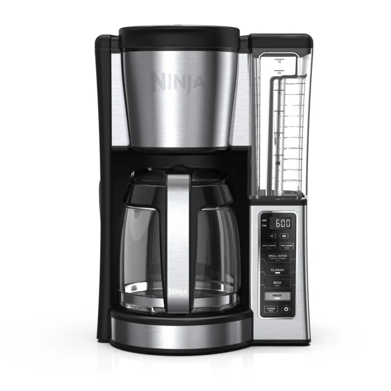 Ninja 12-Cup Stainless Steel Coffee Maker, Glass Carafe (CE250)