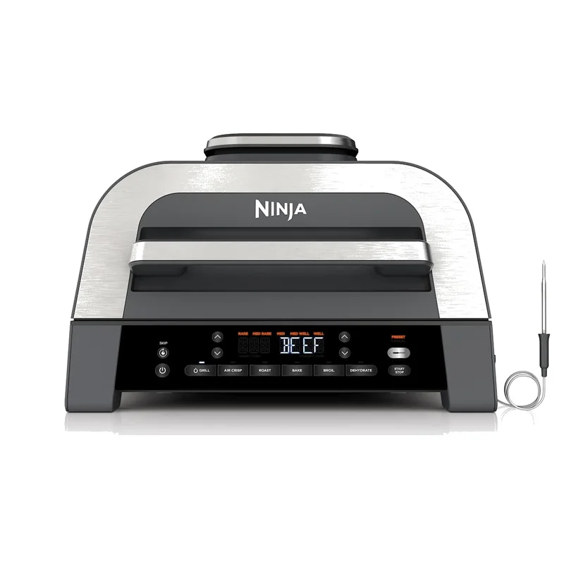 Ninja Foodi XL Indoor Grill and Air Fryer with Thermometer
